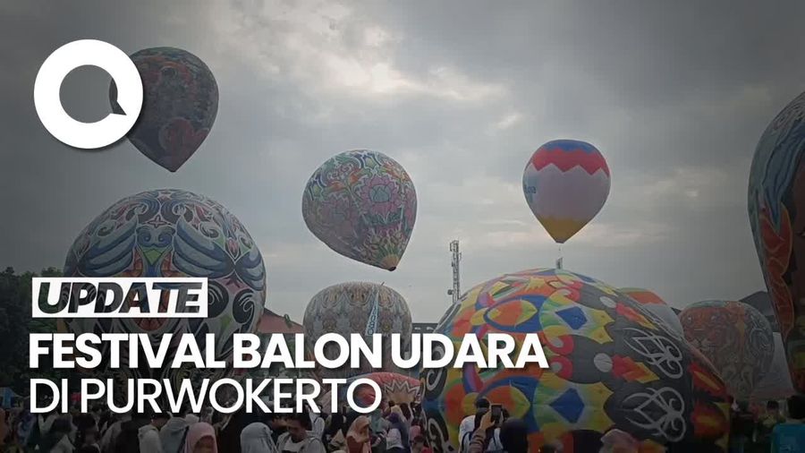 Melihat Puluhan Balon Udara Terbang di Langit Purwokerto
