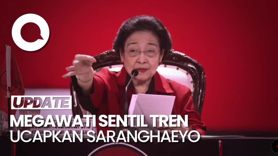 Megawati Sentil Tren Ucapkan Saranghaeyo: Lebih Baik Aku Cinta Padamu