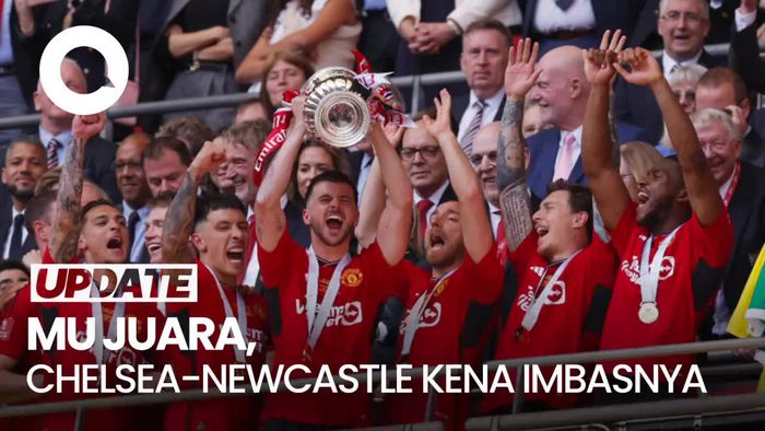 MU Juara Piala FA, yang Sedih Chelsea-Newcastle