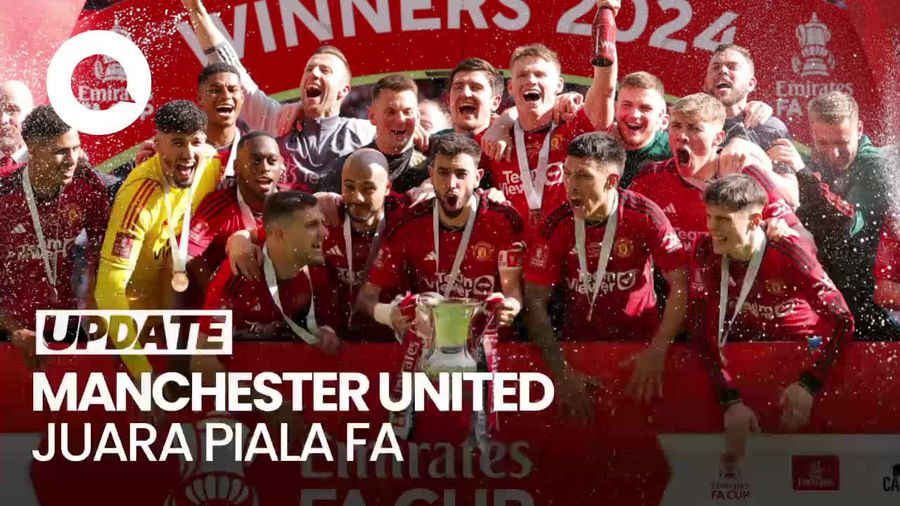 Wajah Lesu Man City Dikalahkan MU di Final Piala FA