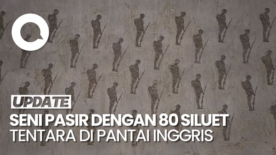 Melihat Siluet Tentara di Pantai Inggris untuk Peringati 80 Tahun Pendaratan D-Day
