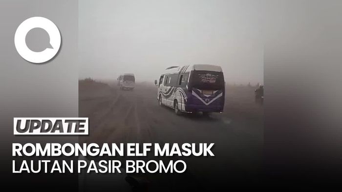 Heboh Rombongan Elf Masuk Lautan Pasir Bromo Berujung Permintaan Maaf