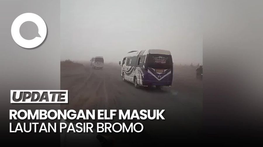 Heboh Rombongan Elf Masuk Lautan Pasir Bromo Berujung Permintaan Maaf