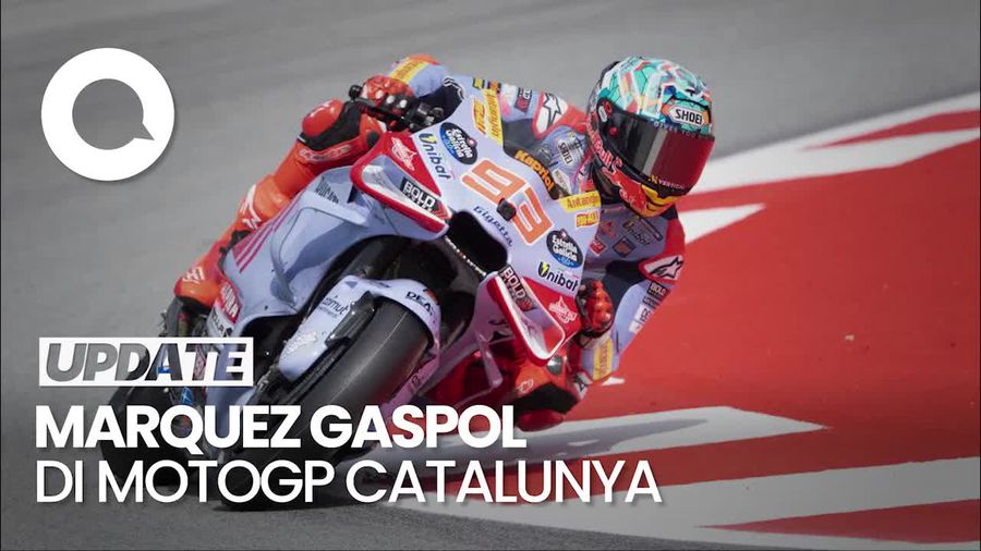 Momen Marquez Gaspol di MotoGP Catalunya, Start Ke-14 Finis Ketiga