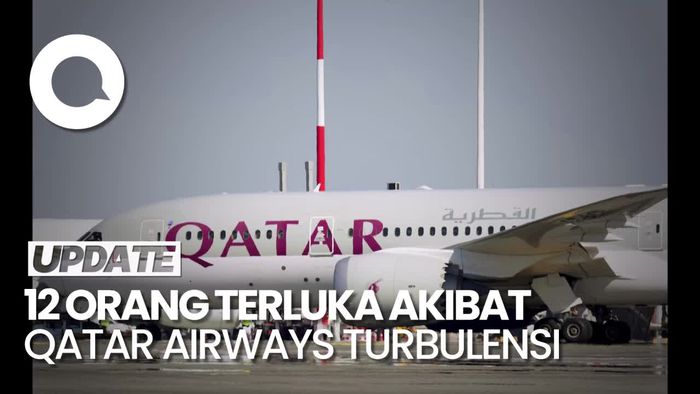 Qatar Airways Turbulensi saat Menuju Irlandia, 12 Orang Terluka