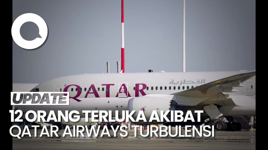 Qatar Airways Turbulensi saat Menuju Irlandia, 12 Orang Terluka