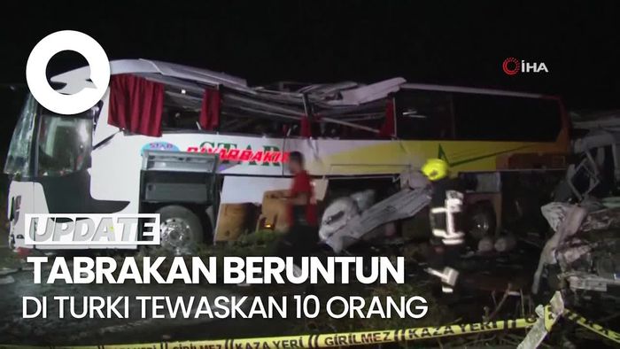 Laka Beruntun Libatkan 4 Kendaraan di Turki, 10 Orang Tewas-39 Terluka