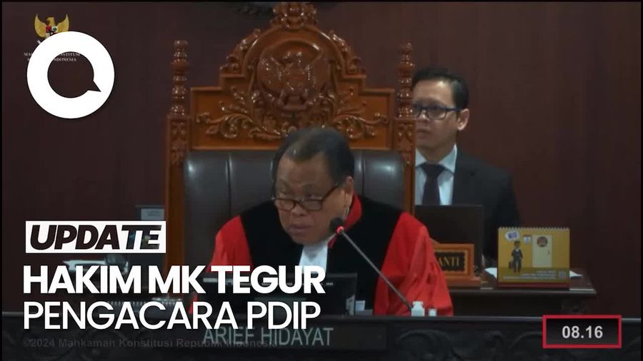 Hakim MK Tegur Pengacara PDIP Telat Serahkan Berkas: Merepotkan Persidangan