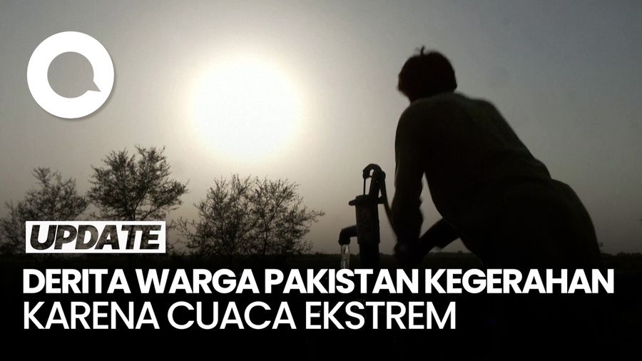 Potret Warga Pakistan Hadapi Cuaca Panas Ekstrem saat Mati Lampu