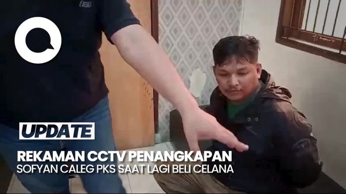 Rekaman CCTV Penangkapan Sofyan Caleg PKS Saat Lagi Beli Celana