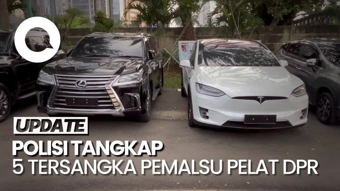 Mobil-mobil Mewah Ini Ketahuan Pakai Pelat DPR Palsu, Pemilik Ditangkap!