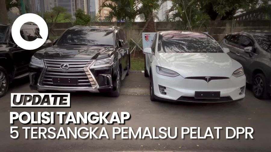 Mobil-mobil Mewah Ini Ketahuan Pakai Pelat DPR Palsu, Pemilik Ditangkap!