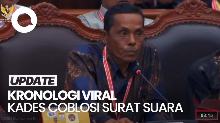 Cerita Saksi di MK soal Viral Kades Cianjur Coblosi Surat Suara Pileg
