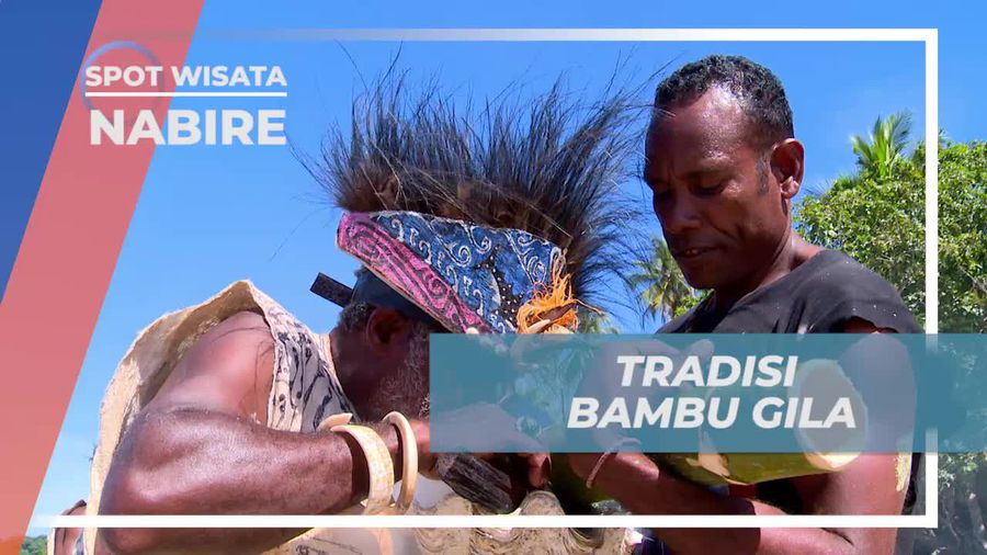 Melihat Dari Dekat Tradisi Bambu Gila di Nabire