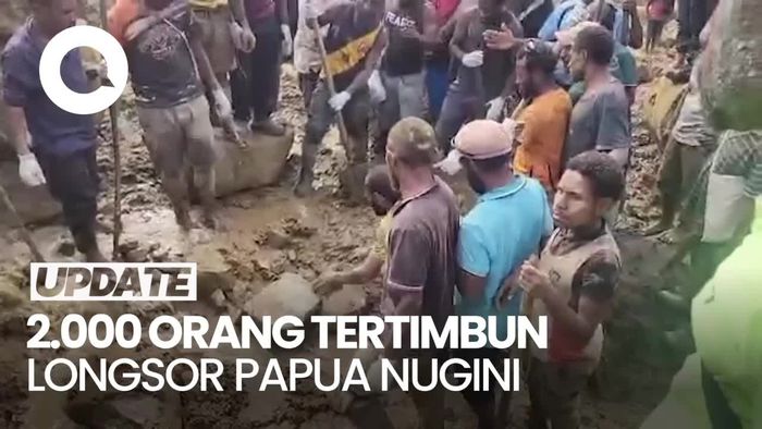 Pejabat Papua Nugini Sebut 2.000 Orang Terkubur Hidup-hidup Akibat Longsor