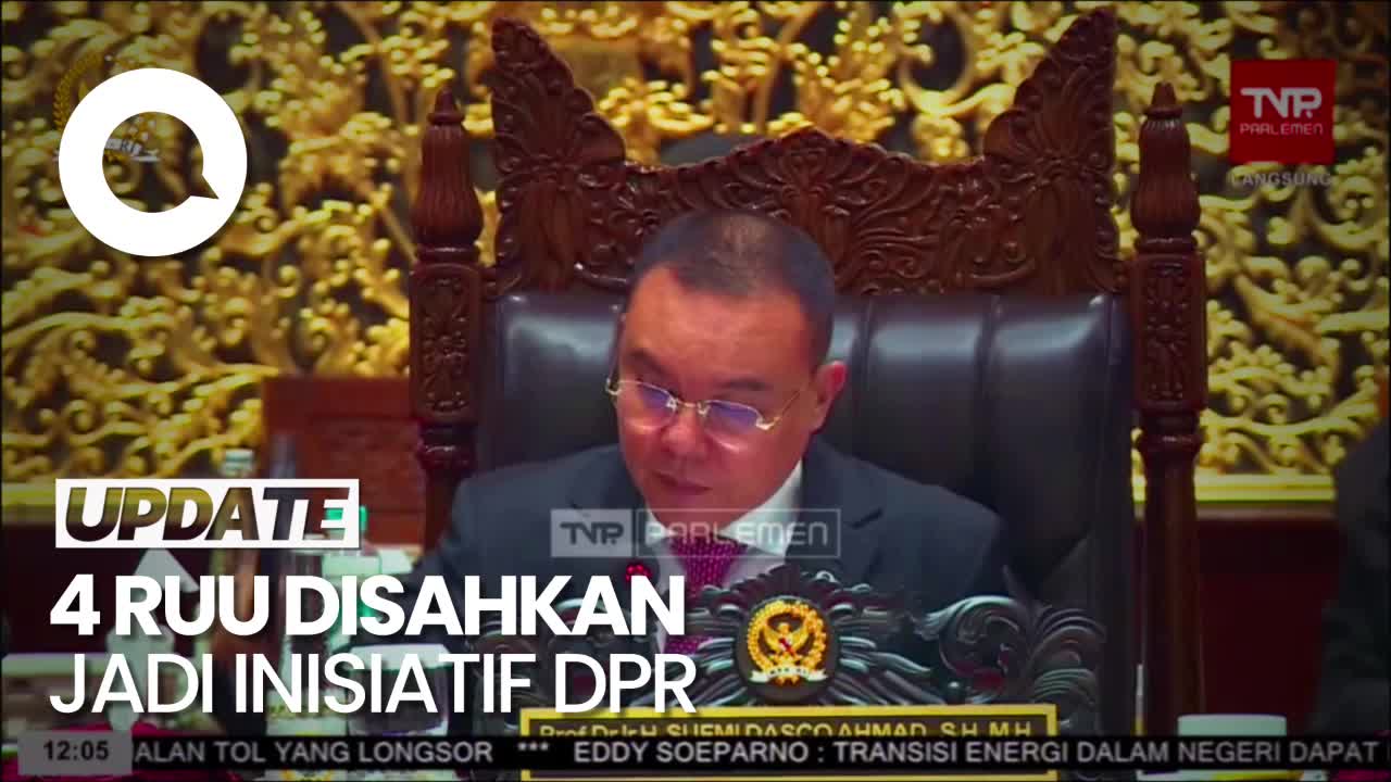 RUU Kementerian Negara, RUU Polri Dan RUU TNI Jadi Usul Inisiatif DPR