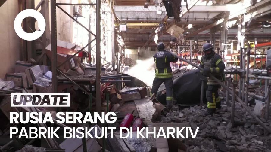 Rudal Rusia Hantam Pabrik Biskuit di Kharkiv, Satu Orang Tewas