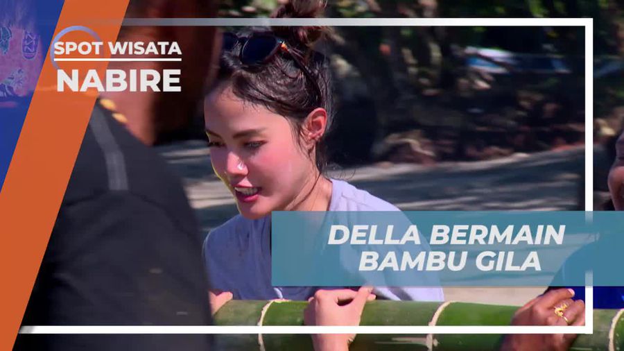 Mencoba Keseruan Bermain Bambu Gila di Nabire