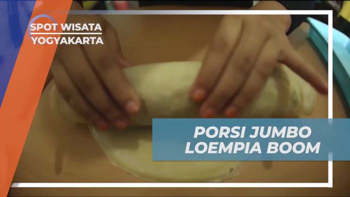 Melihat Dari Dekat Porsi Jumbo Loempia Boom di Yogyakarta