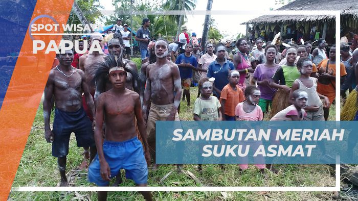 Meriahnya Sambutan Hangat Suku Asmat untuk Tim MTMA, Papua