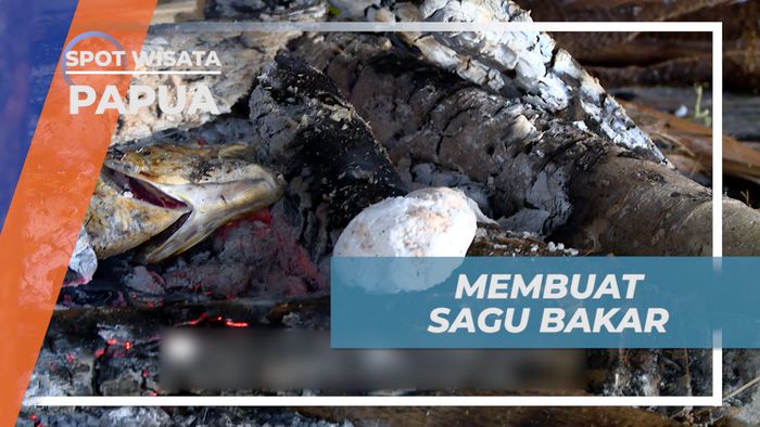 Membuat Sagu Bakar dan Mengolah Ikan Hasil Tangkapan Bareng Kepala Suku, Papua