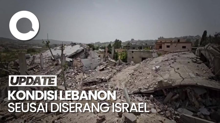 Penampakan Bangunan-bangunan di Lebanon Seusai Dibombardir Israel