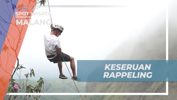 Rappeling Ditemani Keindahan Alam Budug Asu Kota Malang