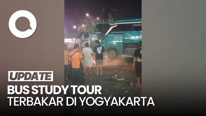 Bus Study Tour SMP Cendikia Cirebon Terbakar di Yogyakarta, Tak Ada Korban