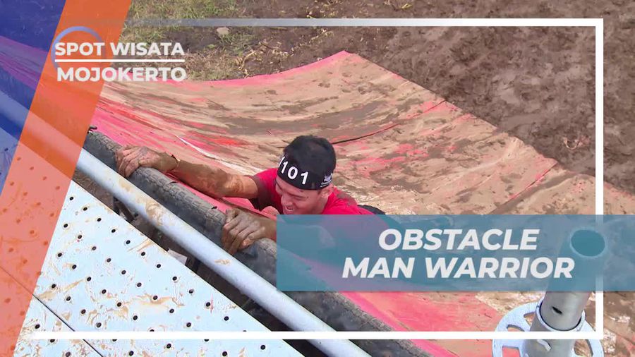 Melewati Rintangan Obstacle Man Warrior di Hutan Trawas Mojokerto