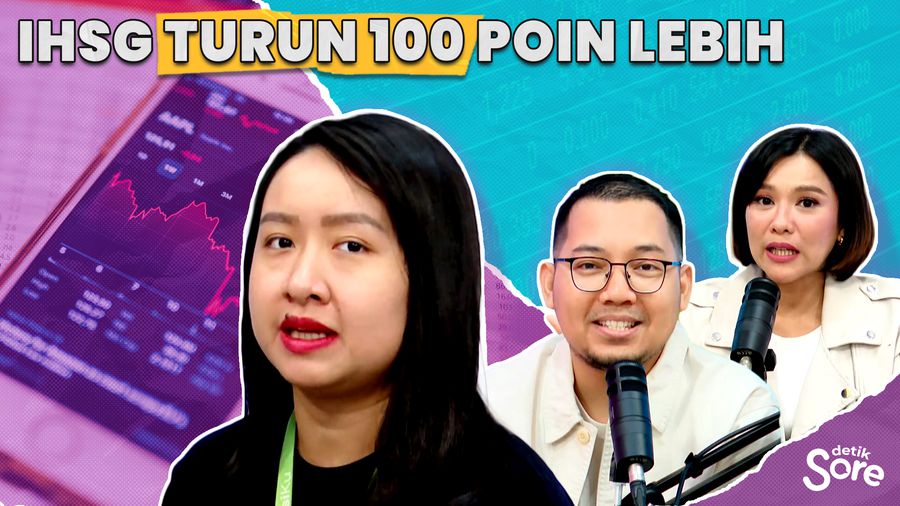 IHSG Turun 100 Poin Lebih