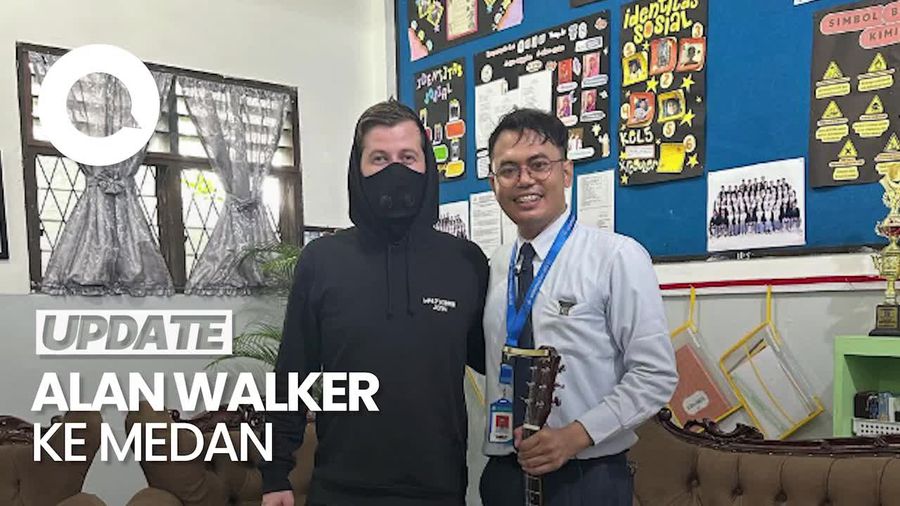 Momen Alan Walker ke Medan Temui Guru Musik yang Viral di Medsos