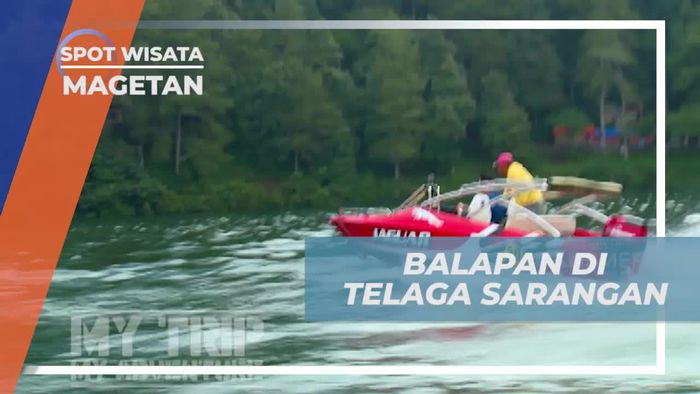 Adu Kecepatan Balap Speedboat di Telaga Sarangan Magetan