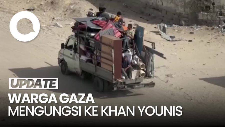 Rafah Digempur Israel, Warga Gaza Kini Mengungsi ke Khan Younis