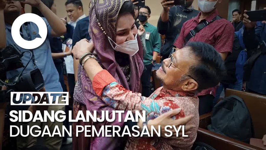 Momen SYL dan Keluarga Salaman-Pelukan Jelang Sidang