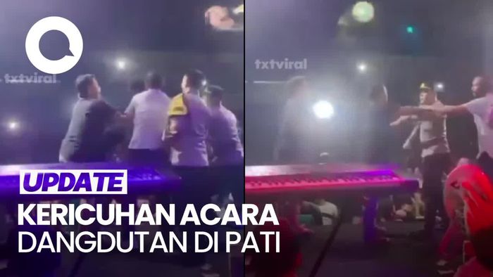 Viral Polisi Ditonjok di Atas Panggung Dangdutan, Pelaku Diamankan