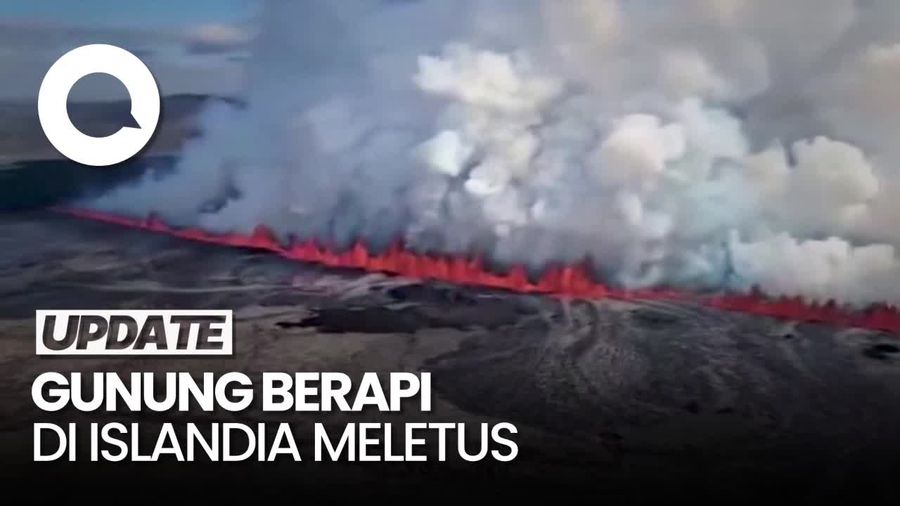 Penampakan Gunung Berapi di Islandia Meletus Lagi, Muntahkan Lava