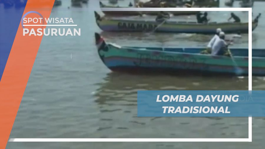 Kemeriahan Lomba Balap Dayung Perahu di Pesisir Laut Pangurejo, Pasuruan