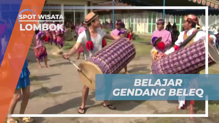 Belajar Memainkan Gendang Beleq di Desa Banyumulek Lombok