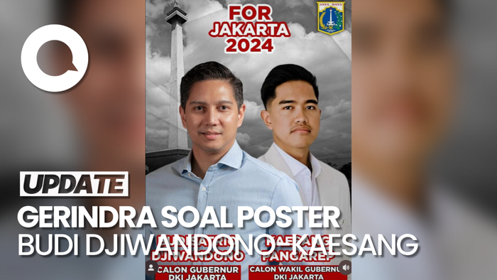 Respons Gerindra soal Poster Budi Djiwandono-Kaesang For Jakarta 2024