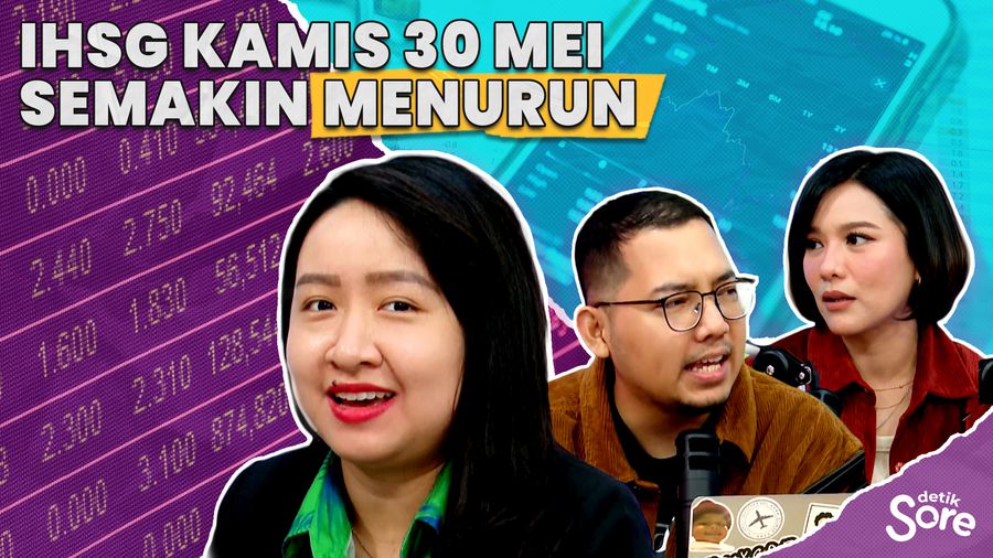 IHSG Kamis 30 Mei Semakin Menurun
