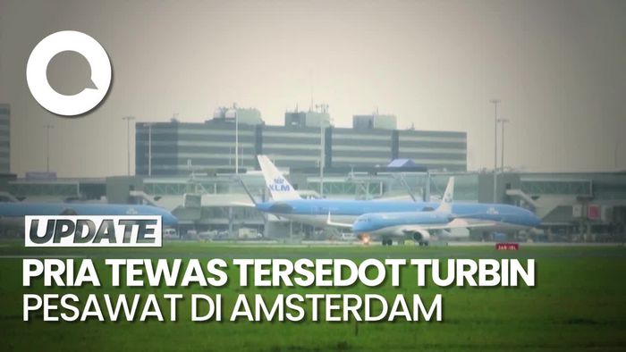Tragis! Pria Tewas Tersedot Turbin Pesawat di Bandara Amsterdam