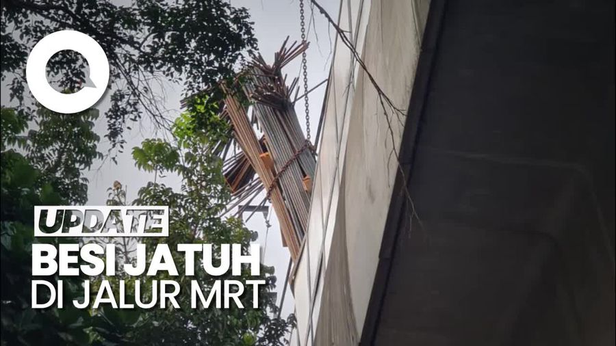 Saksi Cerita Detik-detik Insiden Besi Jatuh di Jalur MRT