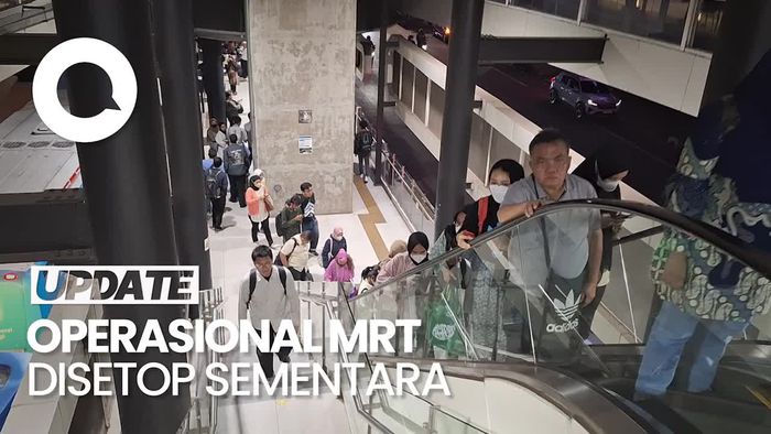 Suasana Kawasan Blok M Imbas Operasional MRT Disetop