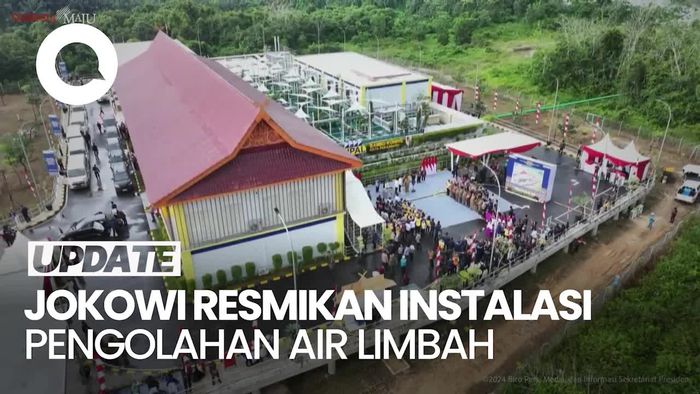 Jokowi Resmikan Instalasi Pengolahan Air Limbah di Pekanbaru