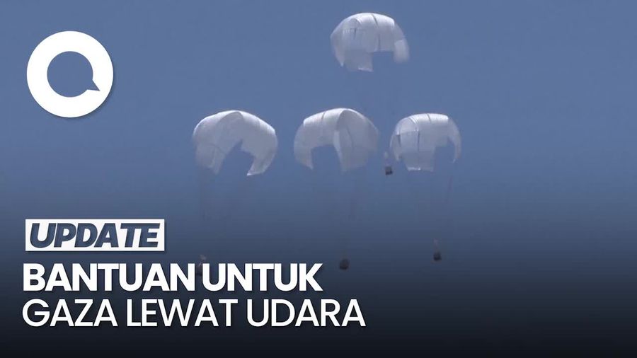 Bantuan Disalurkan Lewat Udara Saat Israel Terus Bombardir Gaza