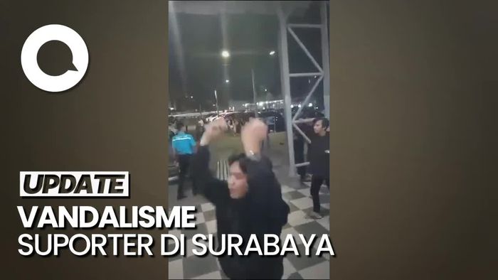 Viral Suporter di Surabaya Pecahkan Kaca KA Pasundan, KAI Tak Tinggal Diam