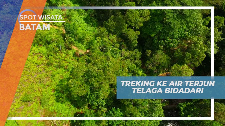 Treking Menuju Air Terjun Telaga Bidadari Batam