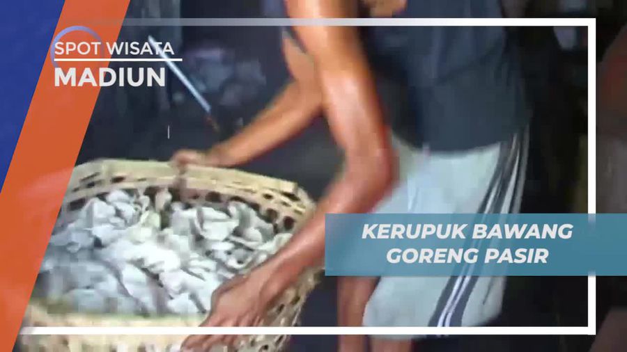 Kerupuk Bawang Unik yang Digoreng Dengan Pasir, Madiun
