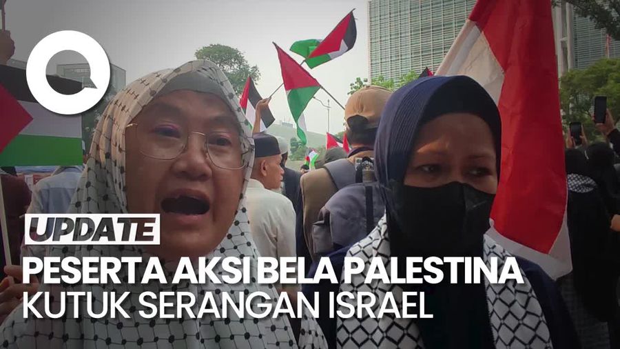 Suara Bergetar Peserta Aksi Bela Palestina: Kejahatan Israel Benar-benar Besar!
