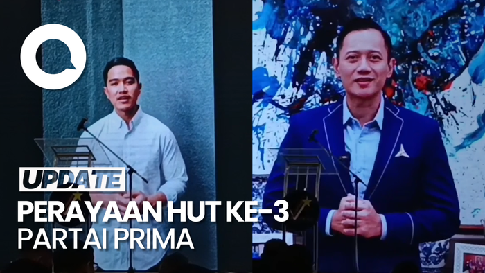 AHY hingga Kaesang Beri Ucapan Selamat HUT Ke-3 Partai Prima